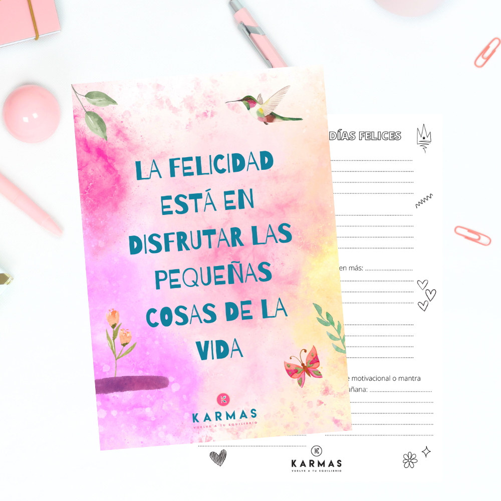 Postal con actividad al reverso "Construyendo días más felices"