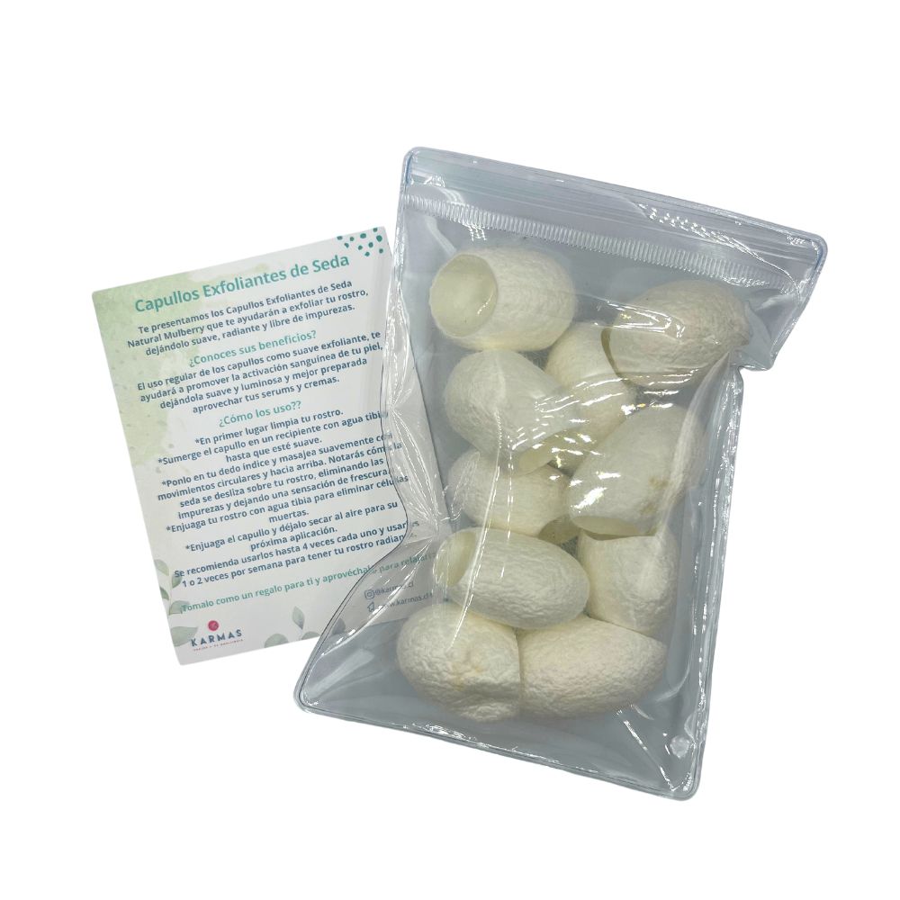 Capullos Exfoliantes de Seda - 10 unidades