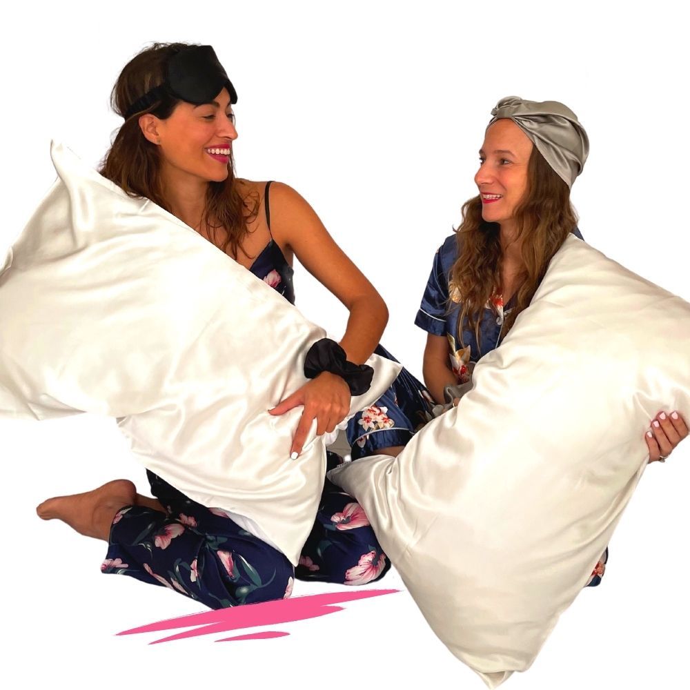 Funda de Almohada Queen doble cara Seda