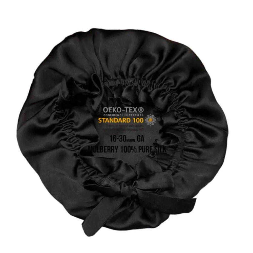 Turbante borde ajustable doble capa Seda