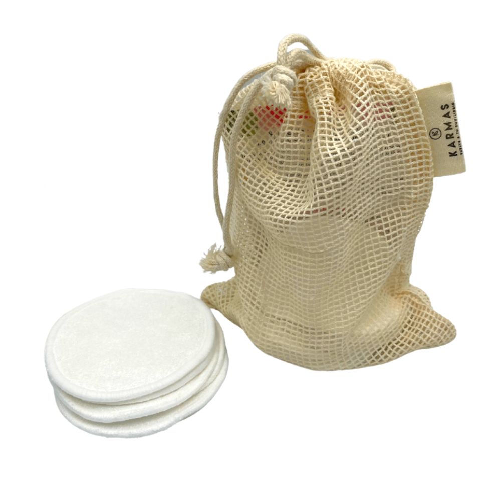 Set Pétalos Desmaquillantes Reutilizables de Algodón de Bambú