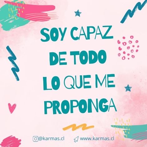 Imán frase positiva