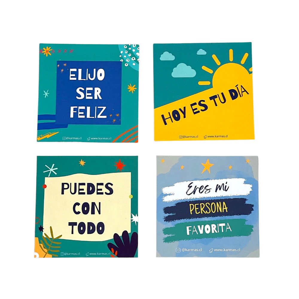 Imán frase positiva diseño unisex