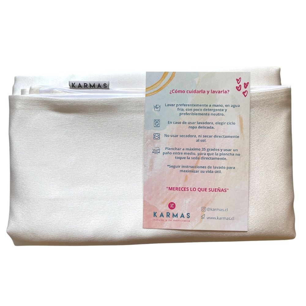 Funda de Almohada Queen doble cara Seda