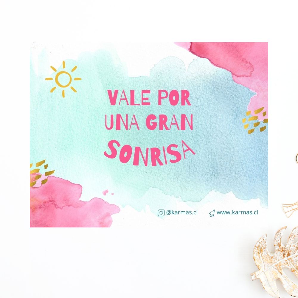 Tarjeta Vale Por