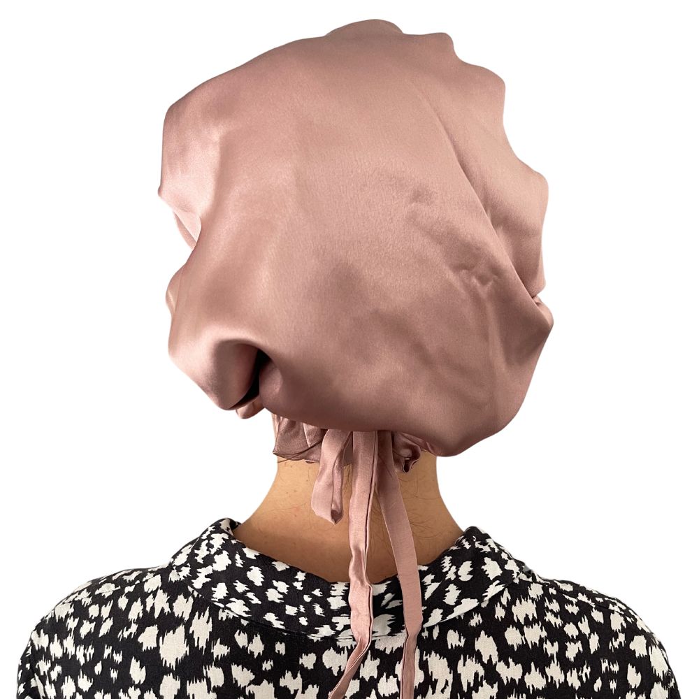 Turbante borde ajustable doble capa Seda