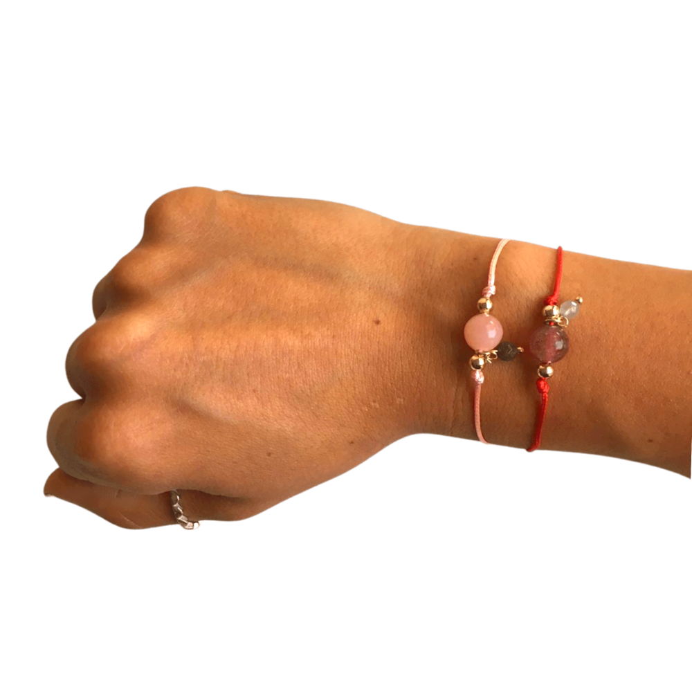 Pulsera Piedra Protección y Amor Propio