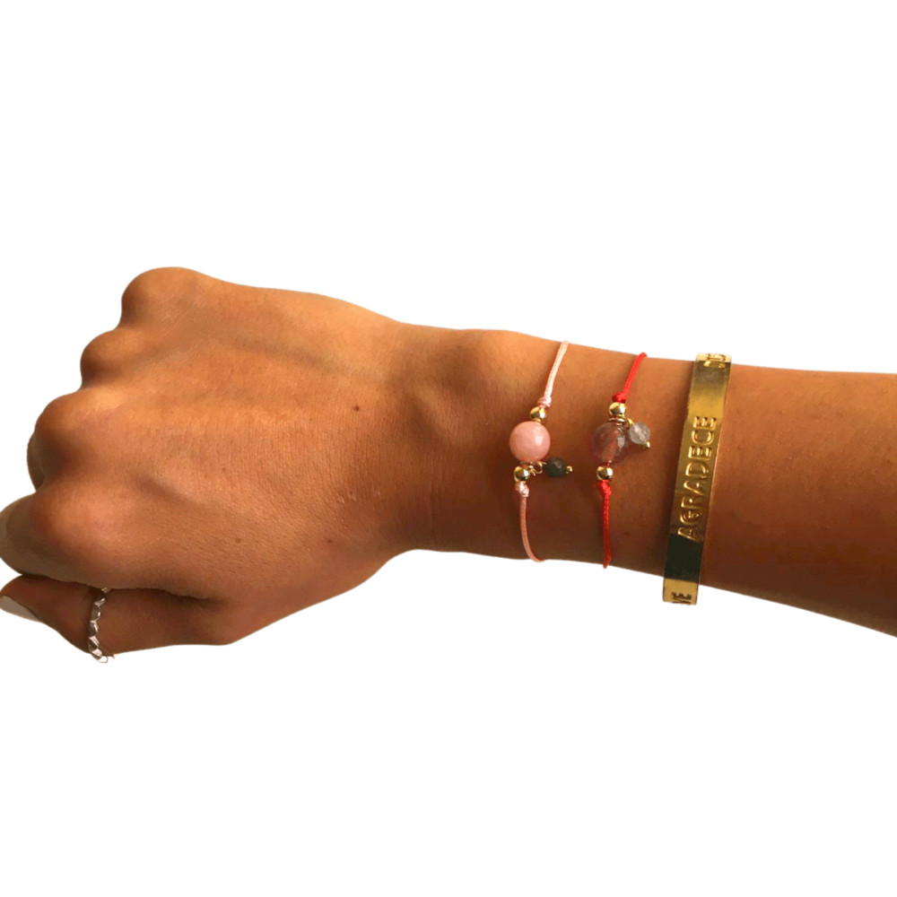 Pulsera Piedra Protección y Amor Propio