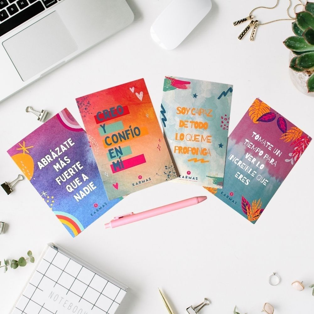 Postal con actividad al reverso "Carta de amor para mí"