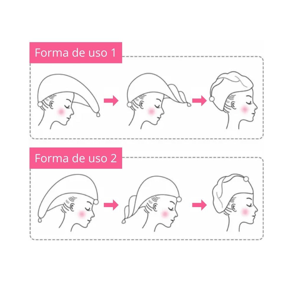 Toalla turbante pelo