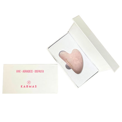 Guasha Facial Cuarzo Rosa