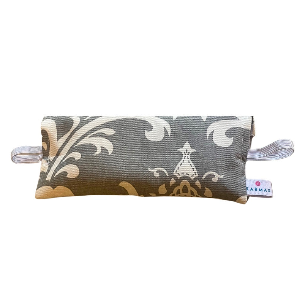 Antifaz relajante de semillas, cuarzo, hierbas y aromaterapia