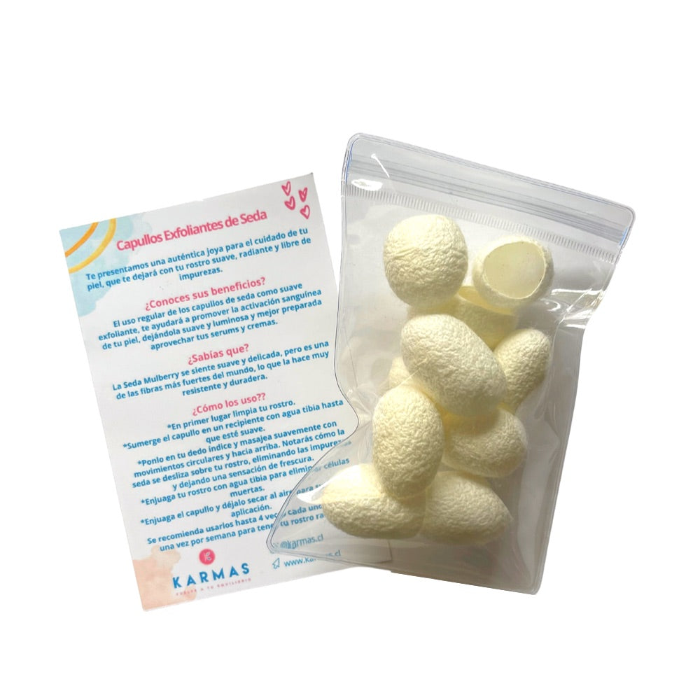 Capullos Exfoliantes de Seda - 10 unidades