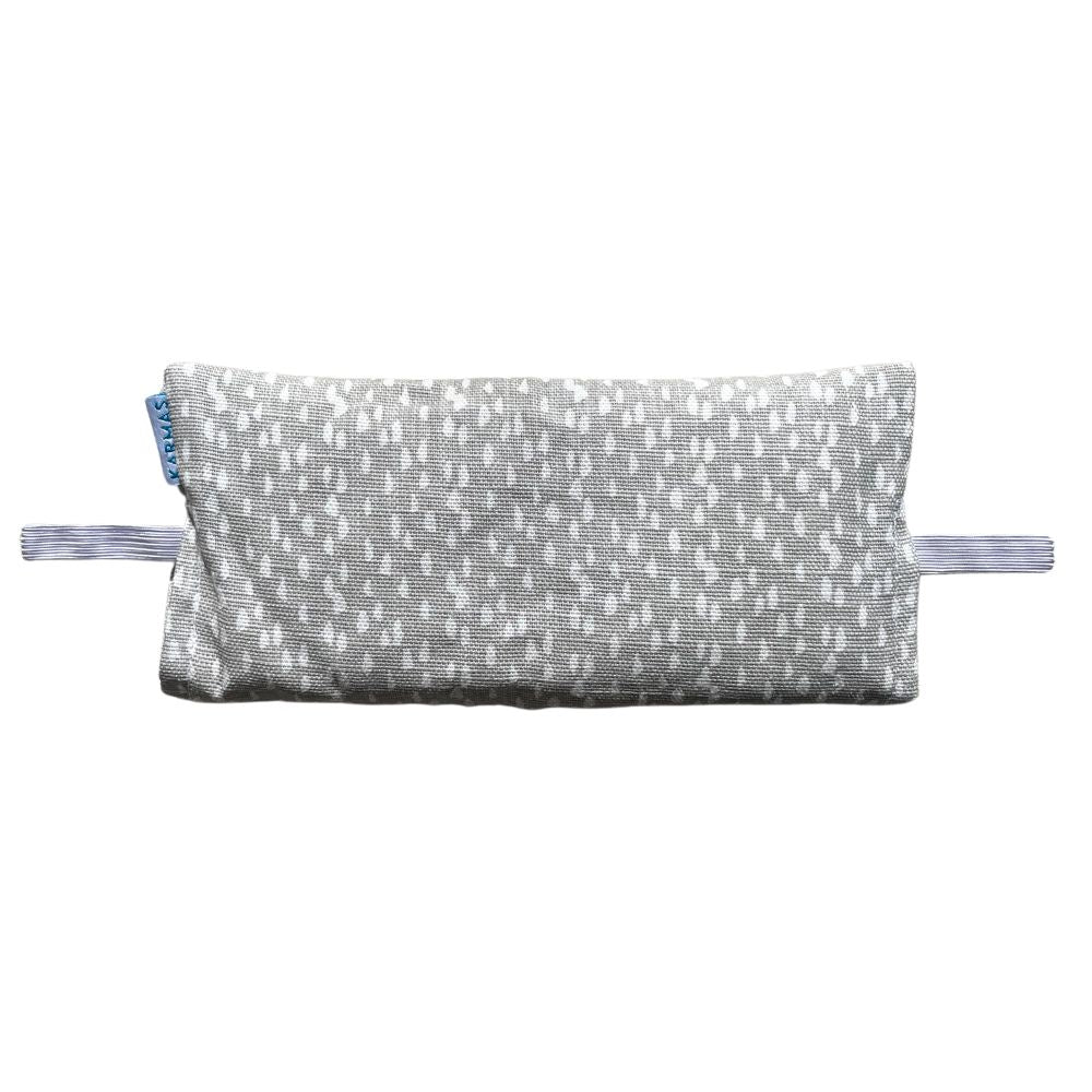 Antifaz relajante de semillas, cuarzo, hierbas y aromaterapia