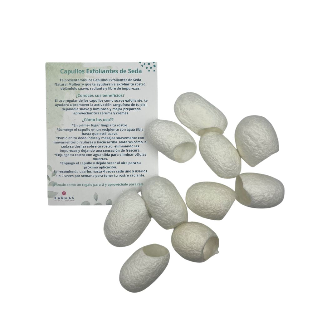 Capullos Exfoliantes de Seda - 10 unidades