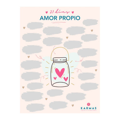 Desafío raspable 21 días de amor propio y bienestar