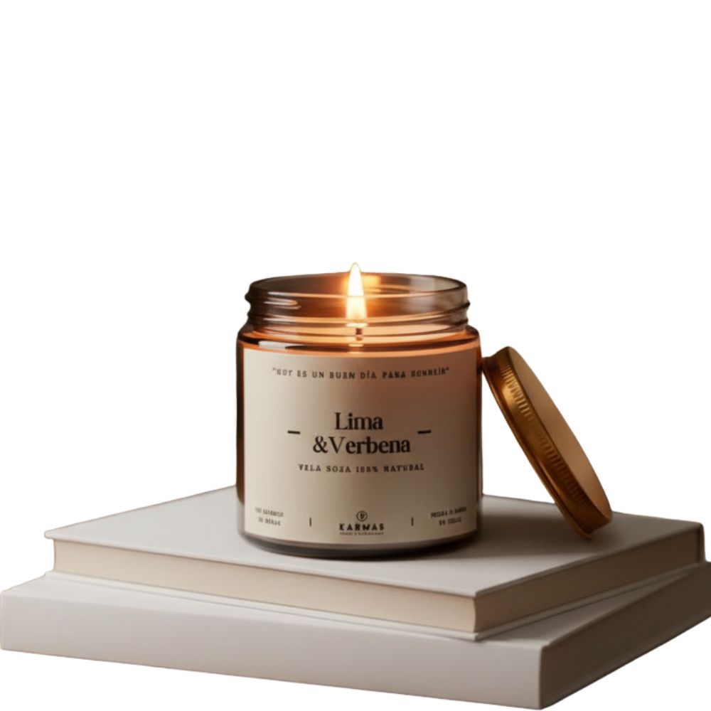 Vela aromática de cera de soya 100 grs