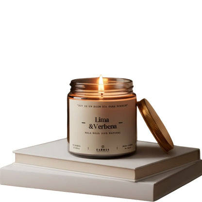 Vela aromática de cera de soya 100 grs