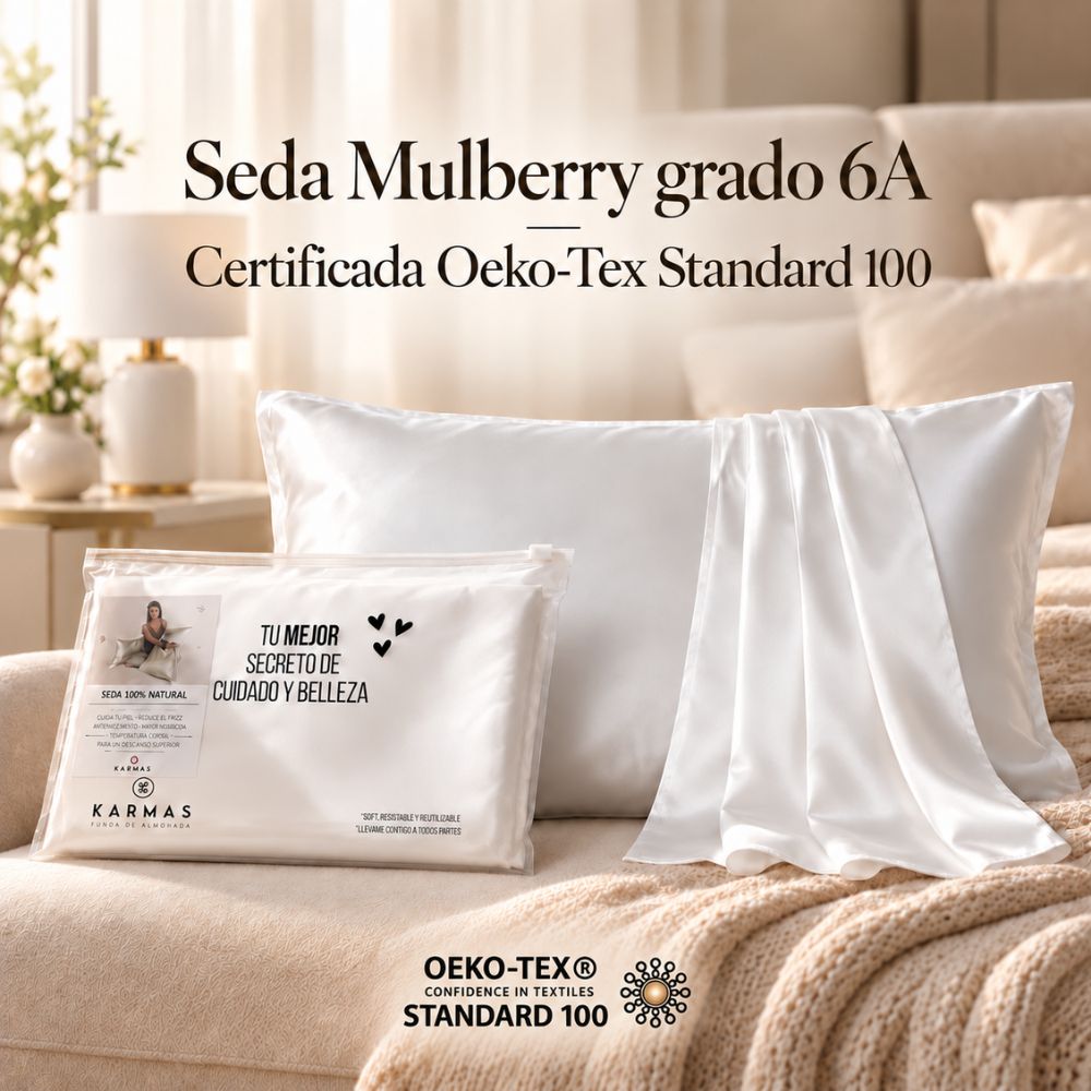Funda de seda para almohada · doble cara