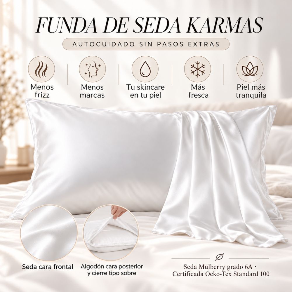 Caja de regalo Duerme como Reina · funda de seda, aromaterapia y skincare