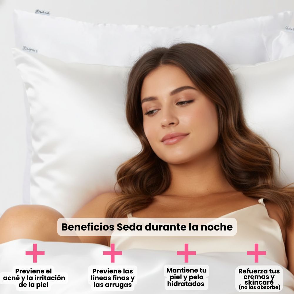 Detalle funda de seda Karmas