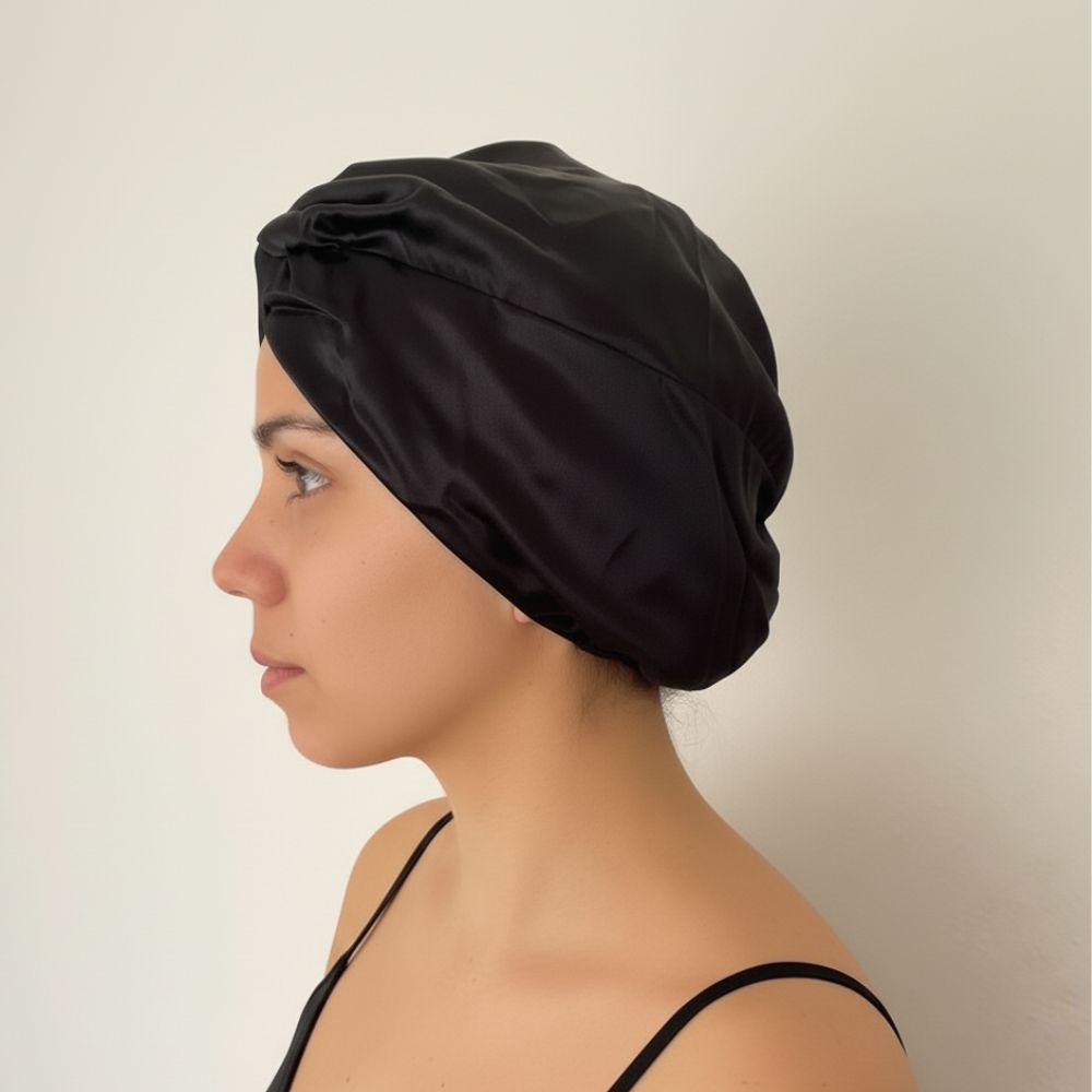 Turbante borde elasticado doble capa Seda
